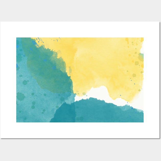 Beach Watercolour Wall Art by thepeartree